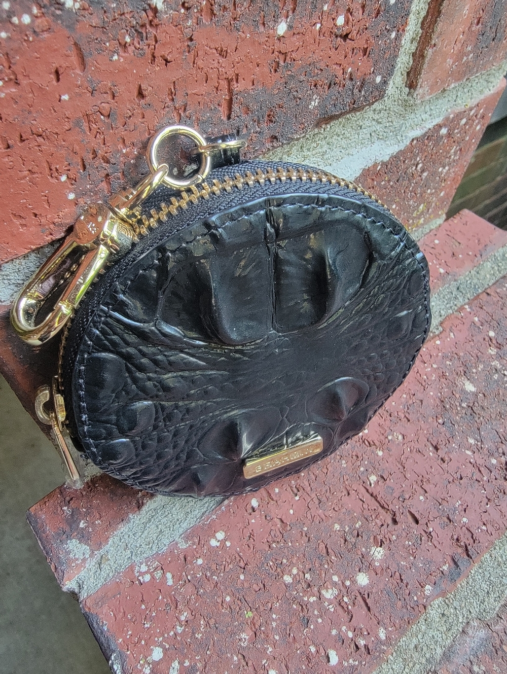 Brahmin Circle Coin Purse Black